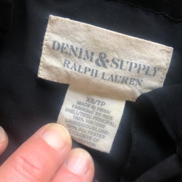 DENIM AND SUPPLY Black Western Long Sleeve Mini Dress XS EUC - Picture 4 of 11